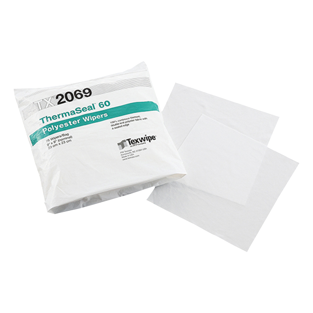 3-6996-01 シールエッジワイパー(ThermaSeal(TM)) 230×230 TX2069(75枚×2袋) テックスワイプ(TEXWIPE)