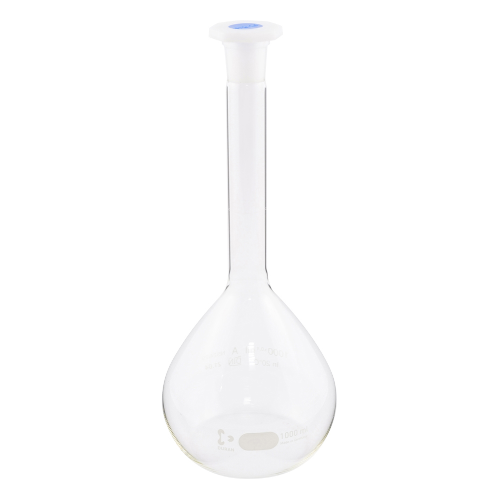 3-7104-11 メスフラスコ ClassA 1000mL 216785402 デュラン(DURAN)