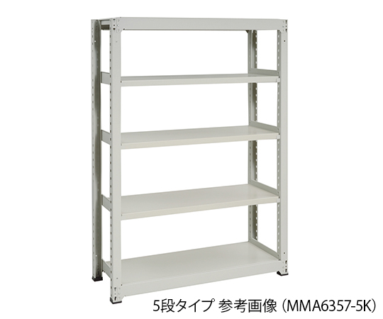 中量ラック 耐荷重500kgタイプ 単体 間口900×奥行750×高さ1200mm 4段