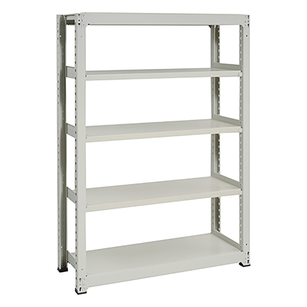 中量ボルトレスラック 5段 1200×471×1800mm (耐荷重:300kg/段) MMA6447-5K