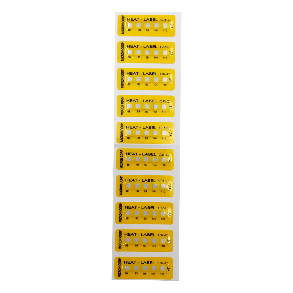 ヒートラベル(不可逆性) 温度レンジ88-93-99-104-110 CR-C(10枚)
