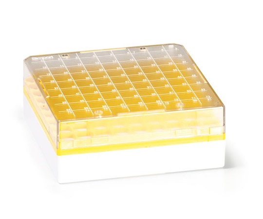 クライオストレージボックス Cryostore(TM) 黄 T314-281Y(4個)