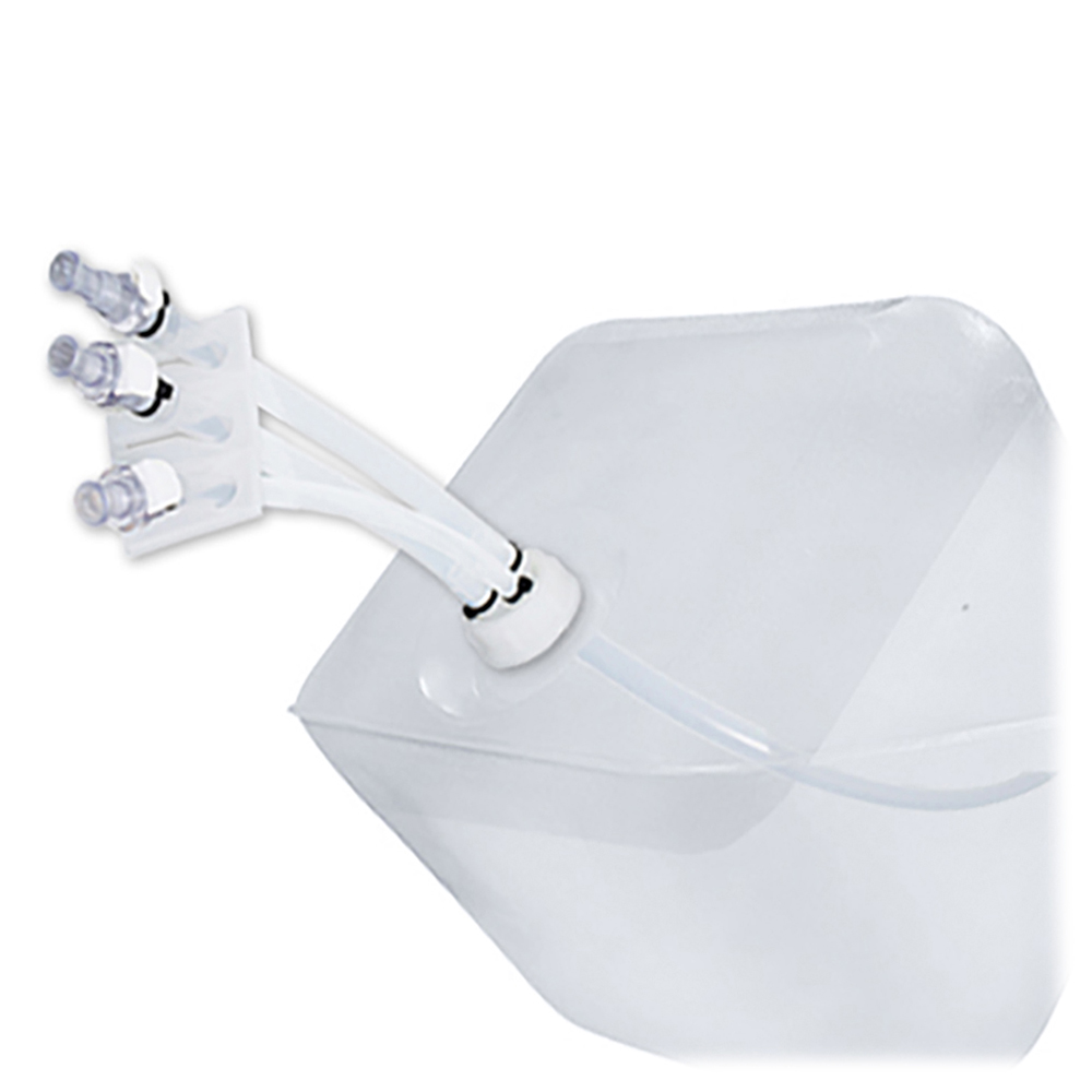 ステリテナープラス(滅菌容器) 5L 3ポートコネクタASSYセット(1/4インチ)(5パック)