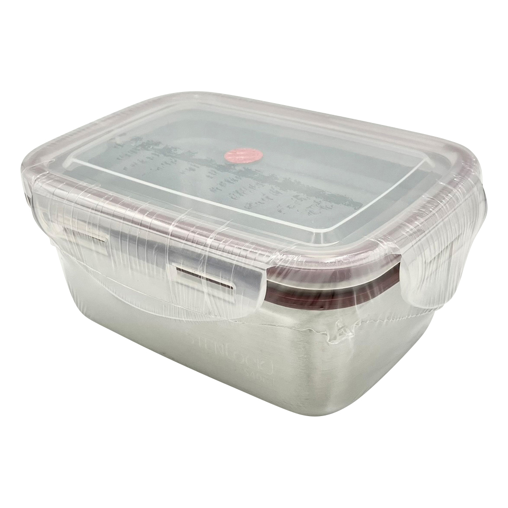 ステンレス角型容器(ロックタイプ) 540mL No.4