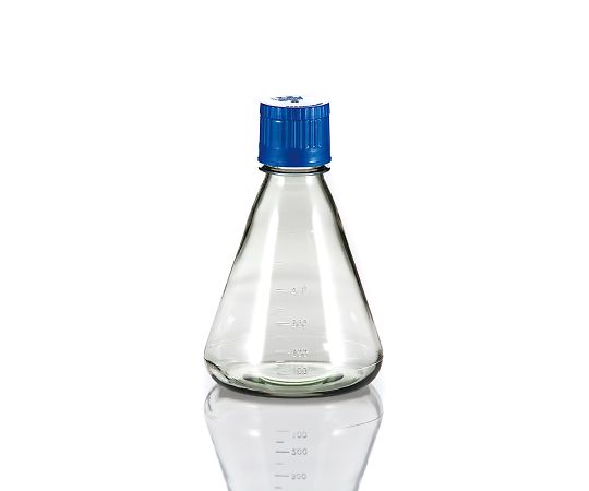 PC滅菌三角フラスコ(オートクレーブ対応) 平底タイプ 500mL FPC0500S(12個)