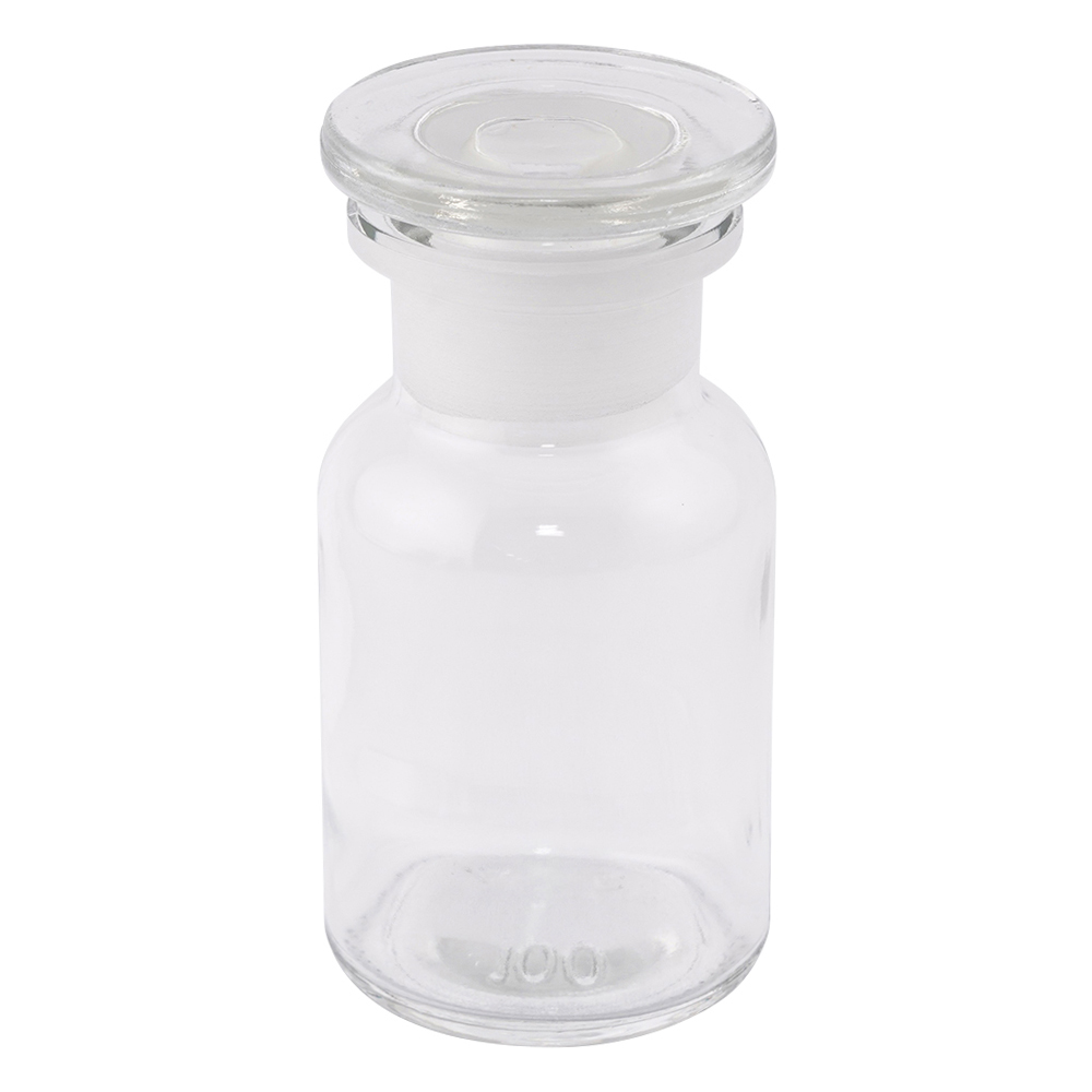 広口試薬瓶 白 100mL 632414104100