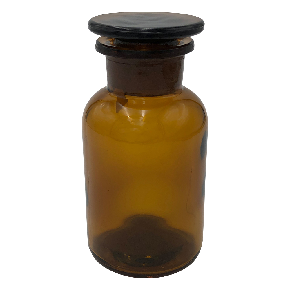 広口試薬瓶 茶 250mL 632414204250