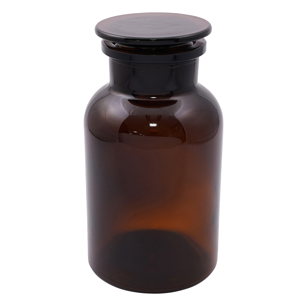 広口試薬瓶 茶 1000mL 632414204940