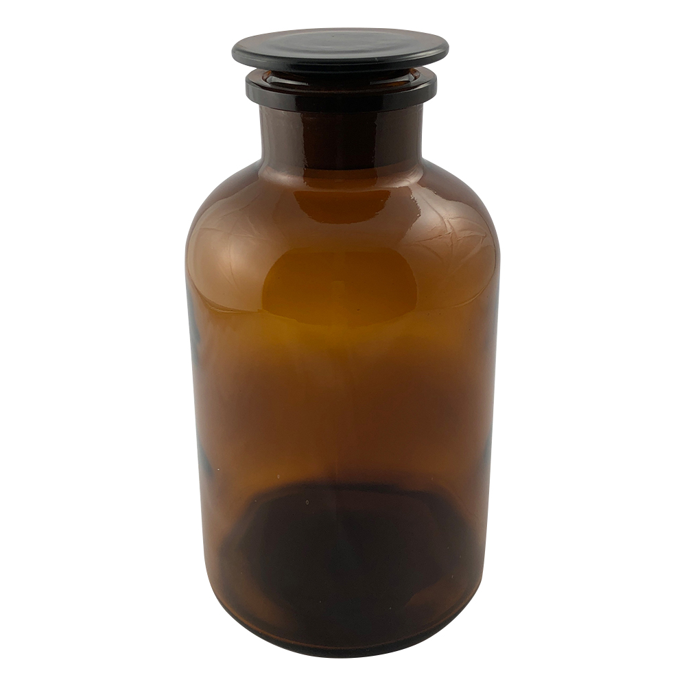 広口試薬瓶 茶 2000mL 632414204950