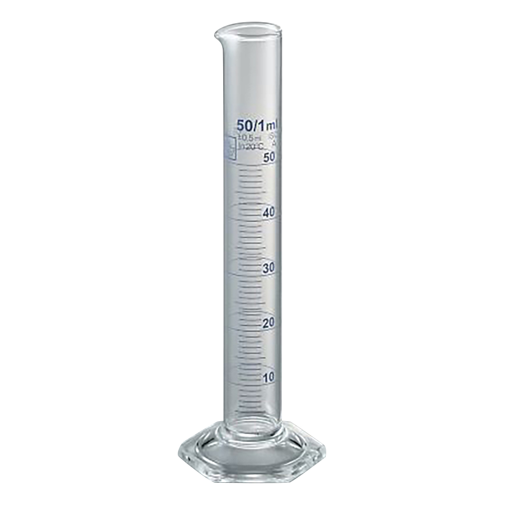 メスシリンダー(青目盛) 50mL TSCY-50