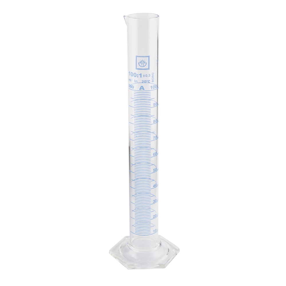 メスシリンダー(青目盛) 100mL TSCY-100