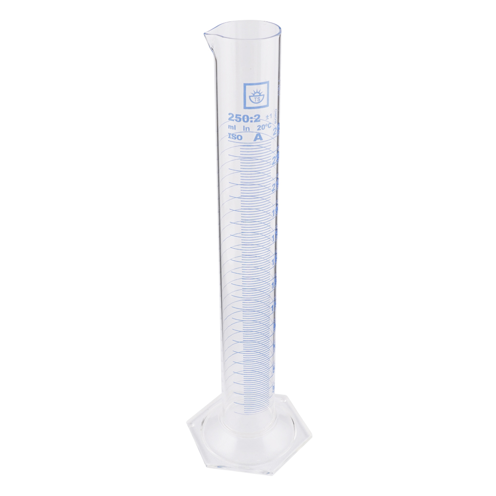 メスシリンダー(青目盛) 250mL TSCY-250