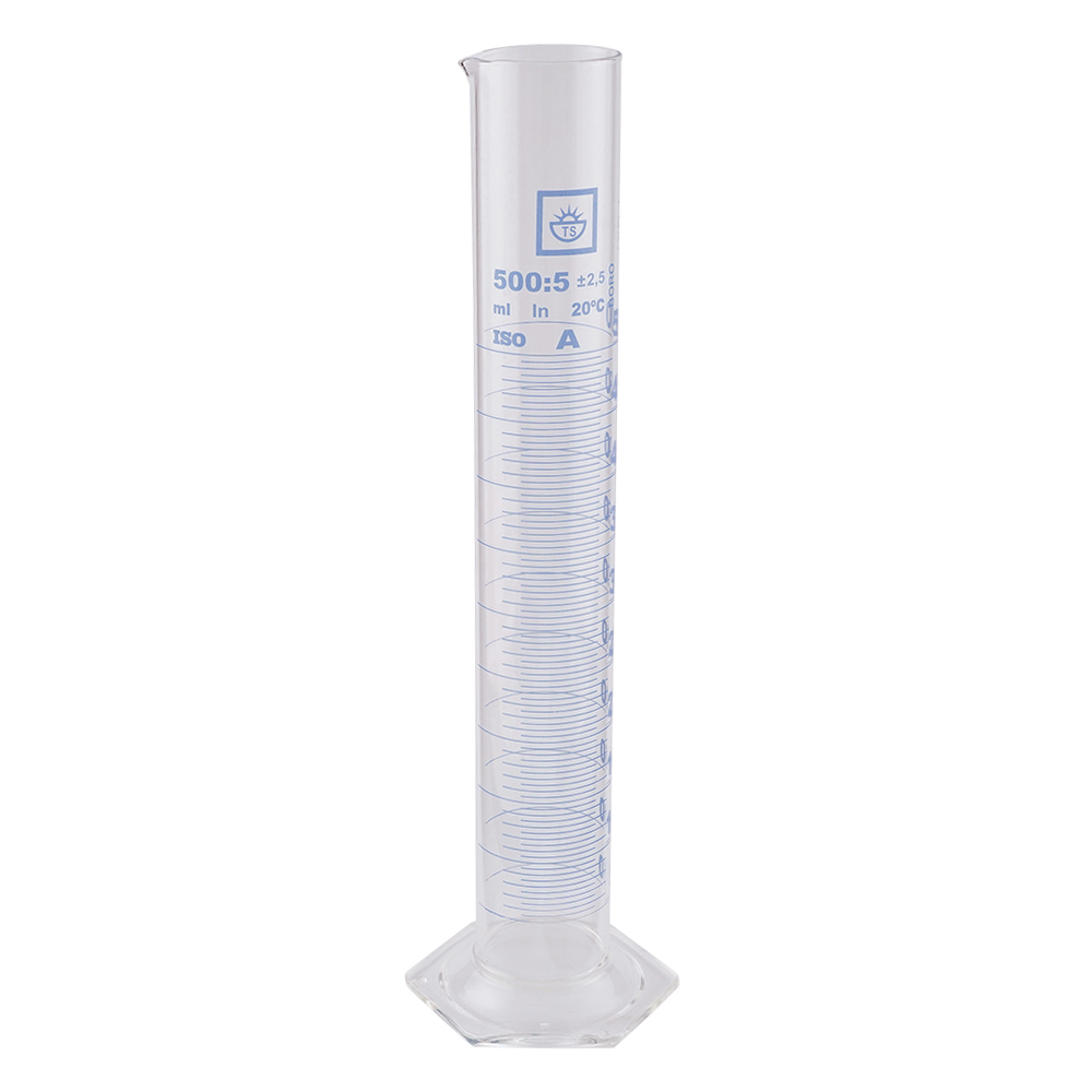 メスシリンダー(青目盛) 500mL TSCY-500