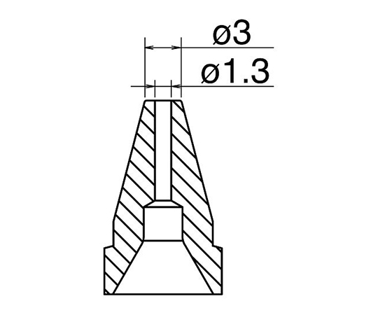 はんだ吸取器(FR410-81)用ノズル 標準型 N61-09