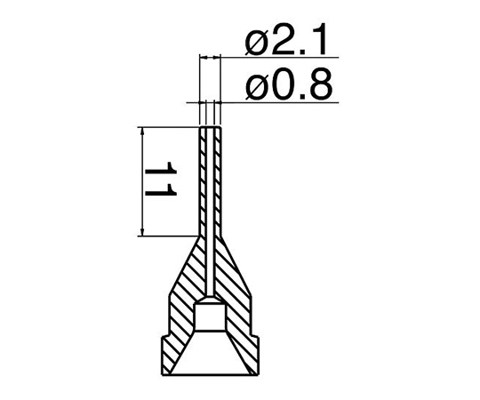 はんだ吸取器(FR410-81)用ノズル ロング型 N61-11