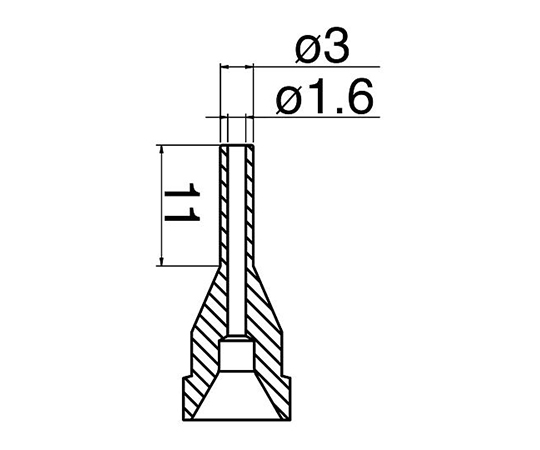 はんだ吸取器(FR410-81)用ノズル ロング型 N61-14