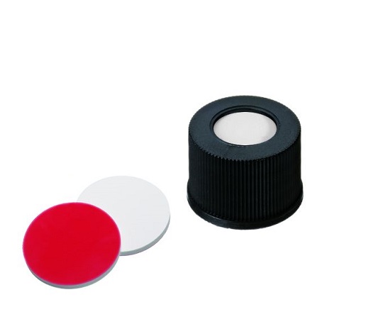 オートサンプラー用バイアル LLG Labware用 黒キャップ 10151257(100個)