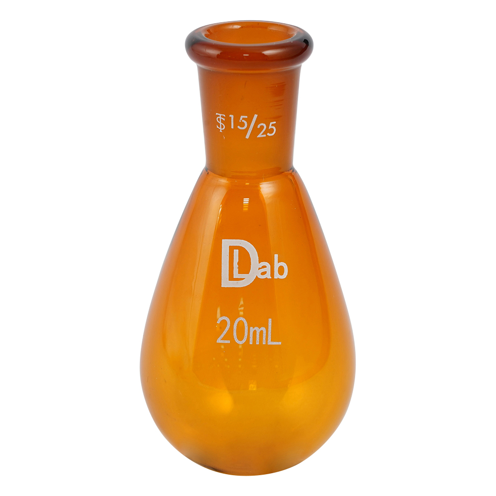共通摺合ナスフラスコ(茶褐色) 20mL 15/25