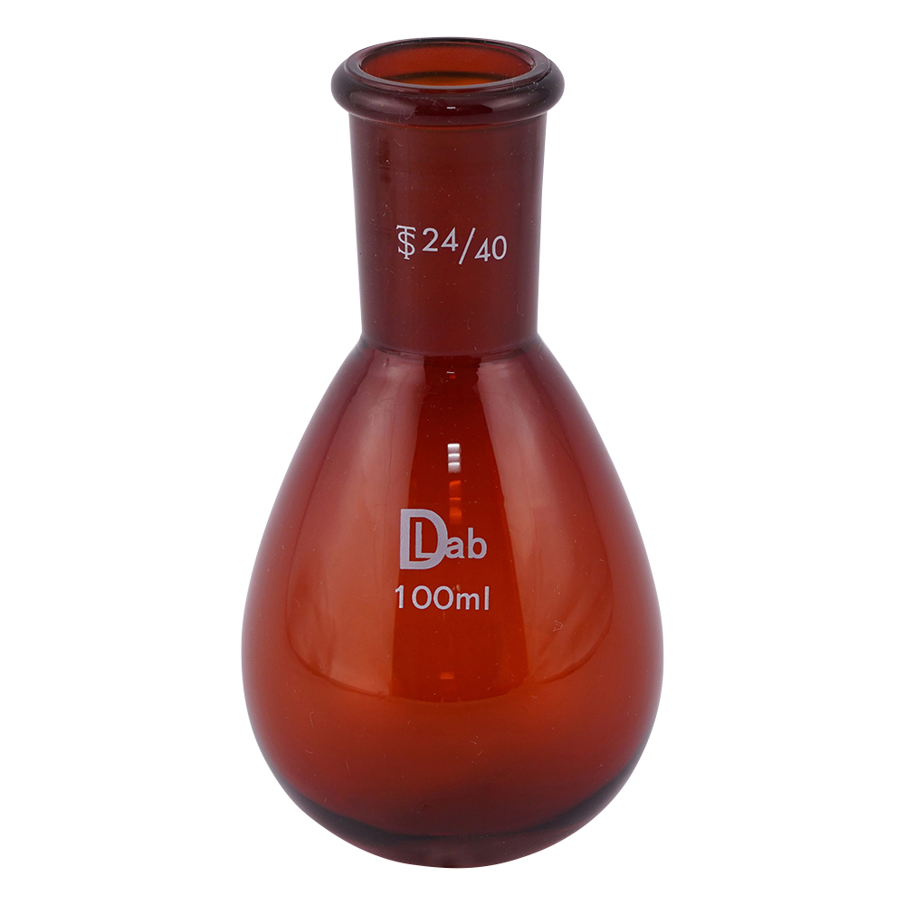 共通摺合ナスフラスコ(茶褐色) 100mL 24/40