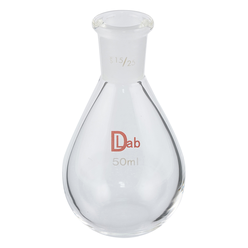共通摺合平底ナスフラスコ(硼珪酸ガラス-1) 50mL 15/25