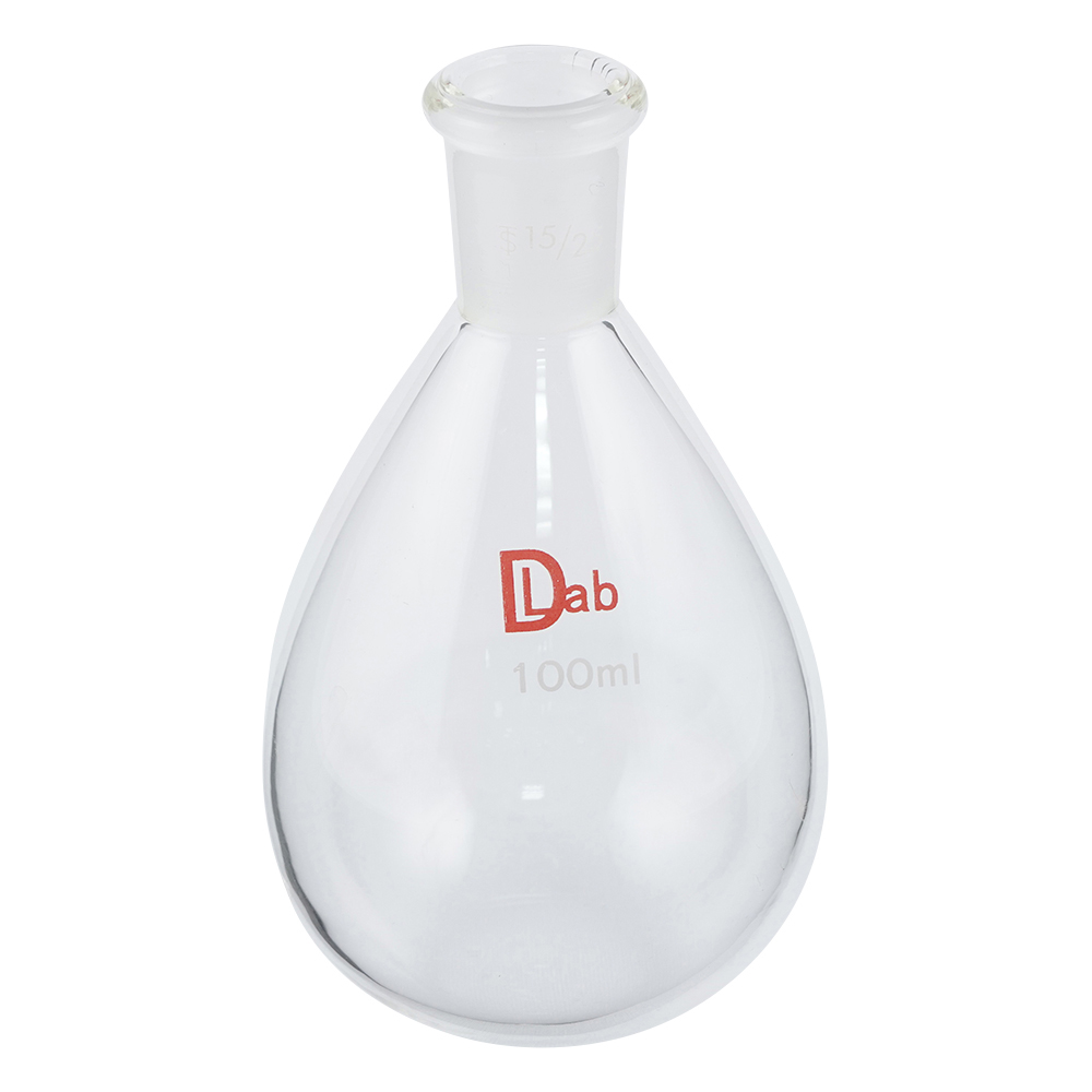 共通摺合平底ナスフラスコ(硼珪酸ガラス-1) 100mL 15/25