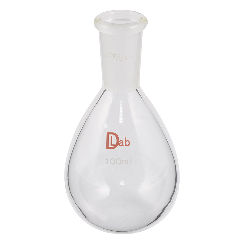 共通摺合平底ナスフラスコ(硼珪酸ガラス-1) 100mL 19/38