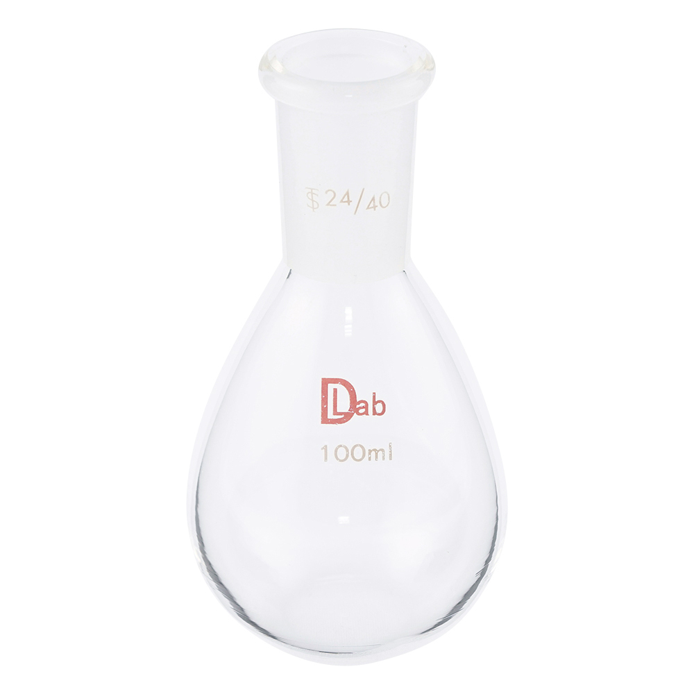 共通摺合平底ナスフラスコ(硼珪酸ガラス-1) 100mL 24/40