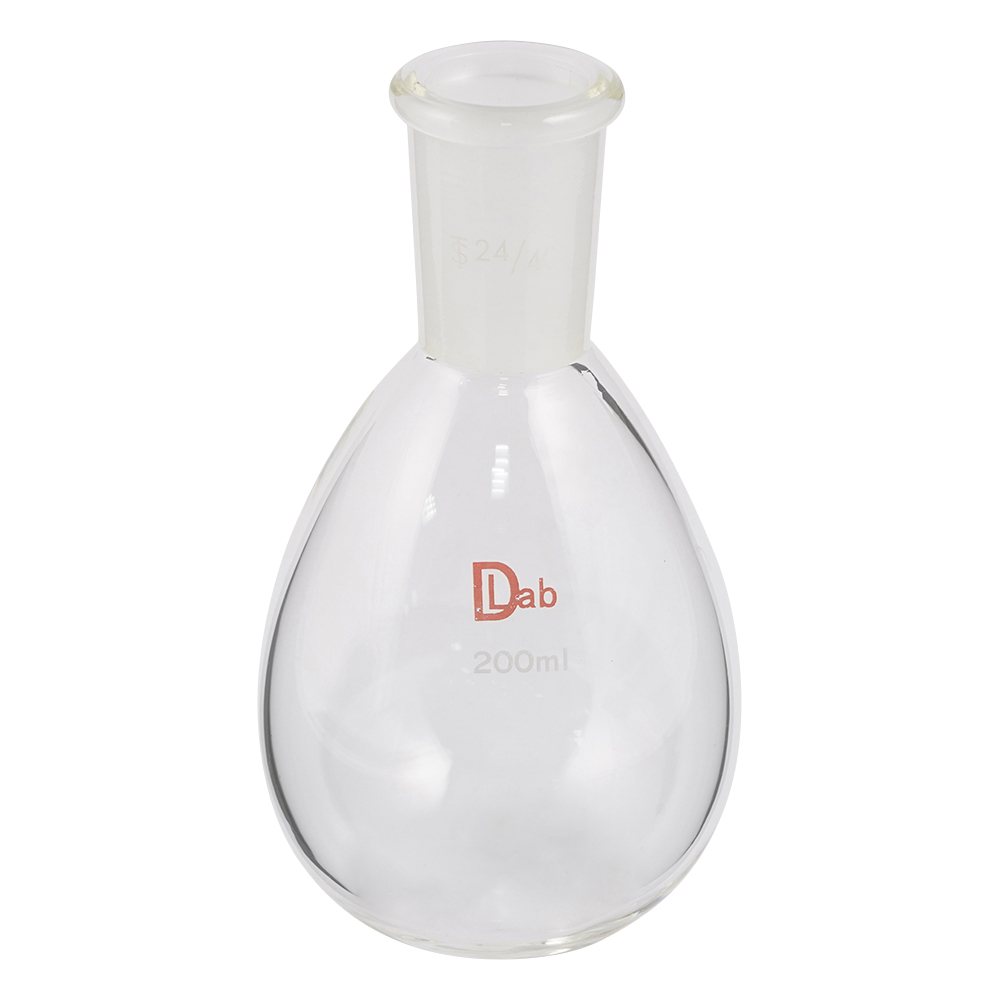共通摺合平底ナスフラスコ(硼珪酸ガラス-1) 200mL 24/40