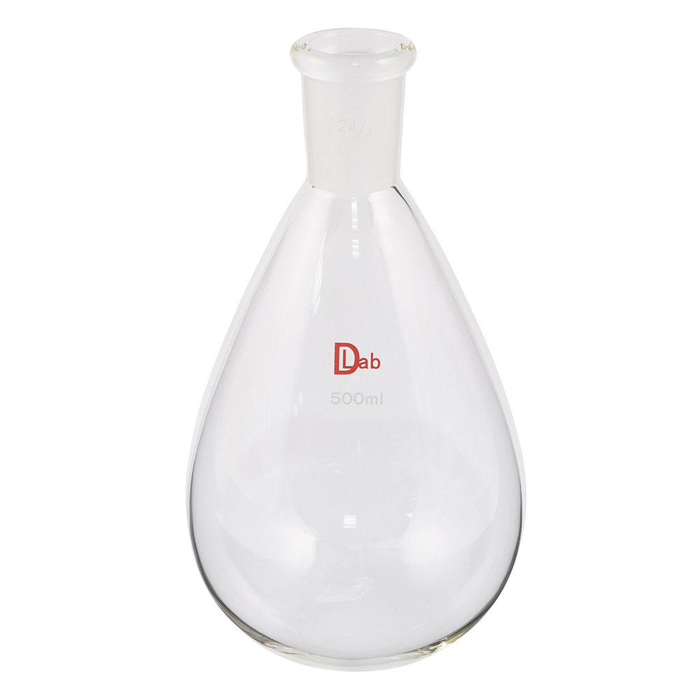 共通摺合平底ナスフラスコ(硼珪酸ガラス-1) 500mL 24/40