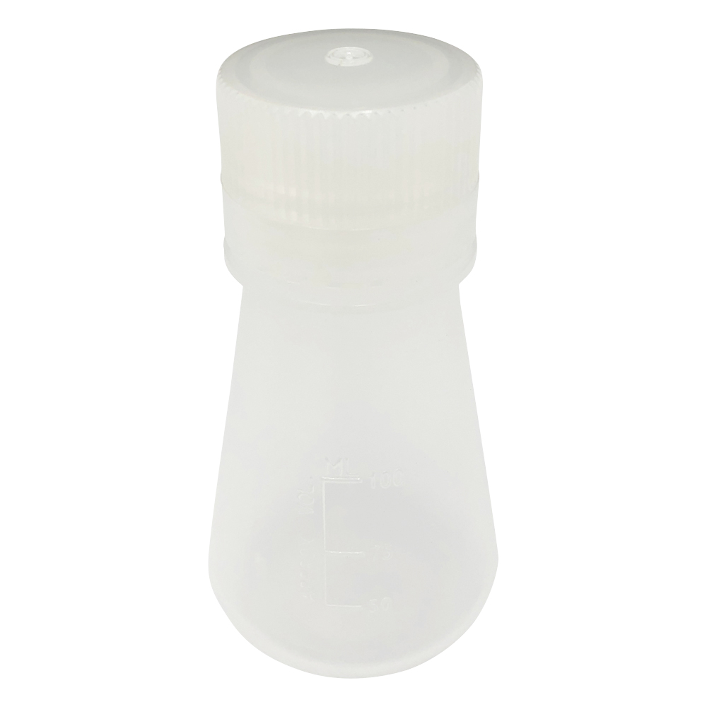 PP三角フラスコ(スクリューキャップ付) 100mL PEF100
