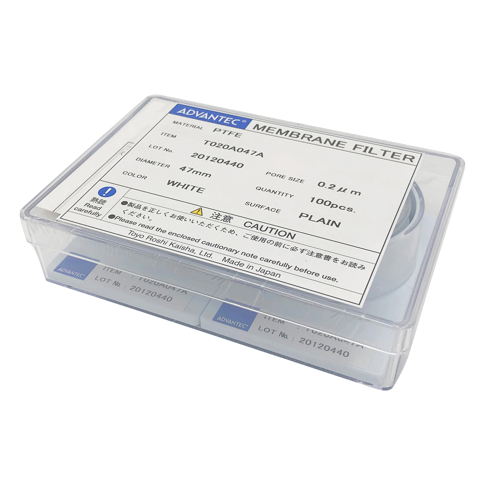 メンブレンフィルター(PTFEタイプ) 孔径0.2μm 12020004(100枚)