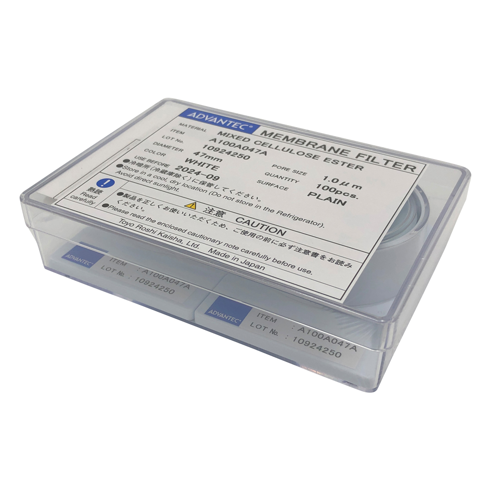 メンブレンフィルター(セルロース混合エステルタイプ) 孔径1μm 10110004(100枚)