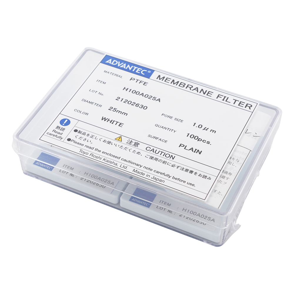 メンブレンフィルター(親水性PTFEタイプ) 孔径1μm 13110802(100枚)