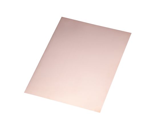 4-1593-03 銅箔 0.1mm 10枚入 C1020P-0.1-A4 C1020P-0.1-A4(1袋(10枚入り))
