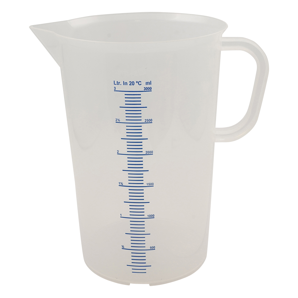 トールメジャーカップ(青目盛付き) 3000mL 444081