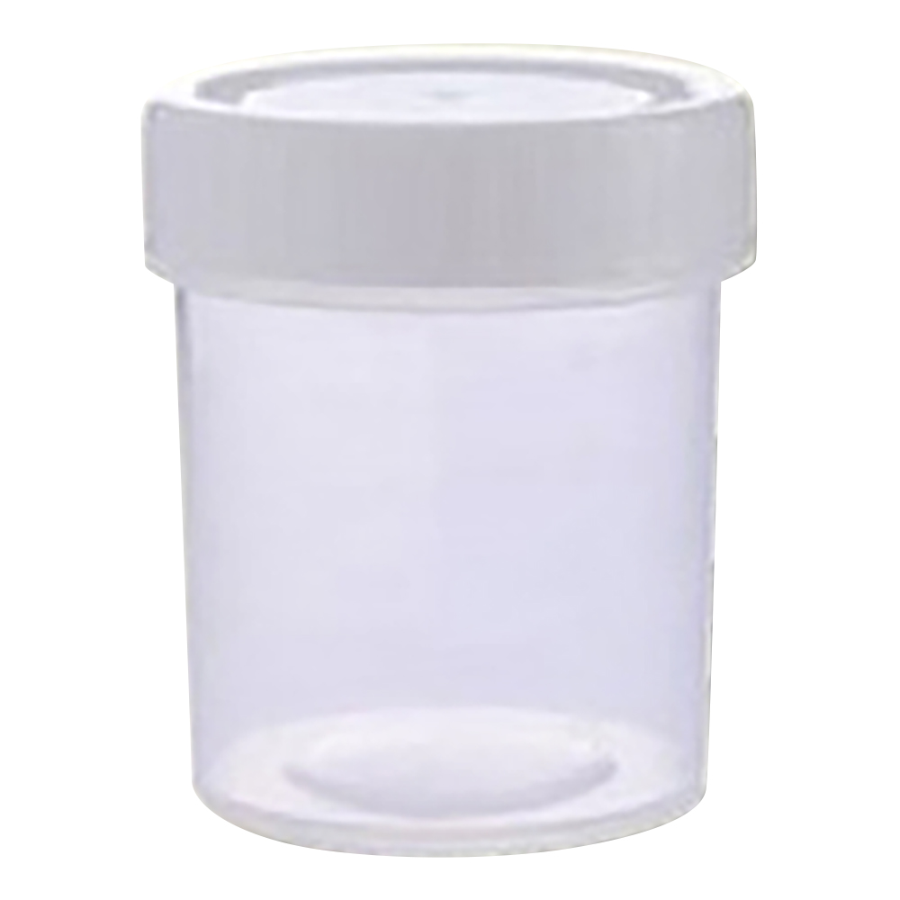 4-2051-01 滅菌サンプル容器(個包装タイプ) 白 60mL 1箱(350個入) P40102W P40102W(1箱(350個入り))