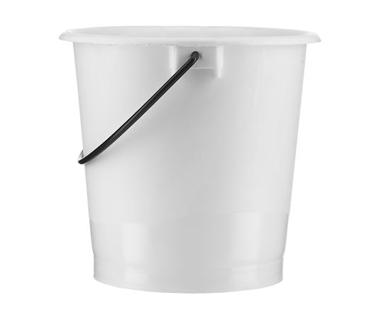 目盛付厚手バケツ 10L 白色 注ぎ口無し 2000070585