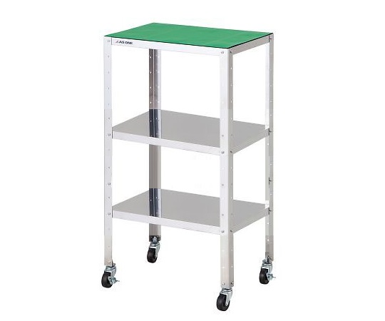 ステンレス製導電ワゴン 組立式 導電マット付 460×310×809mm SDW-3RM