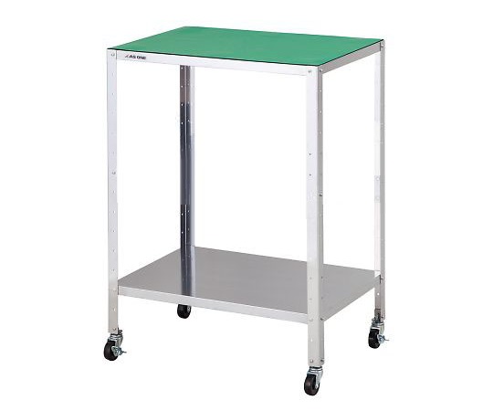 ステンレス製導電ワゴン 組立式 導電マット付 610×410×809mm SDW-2LM