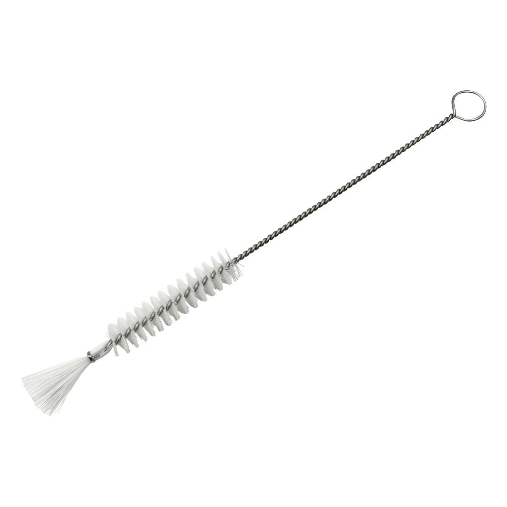 注射器洗浄ブラシ(PBT毛) 白 190×50×φ12mm ABS-S2PW