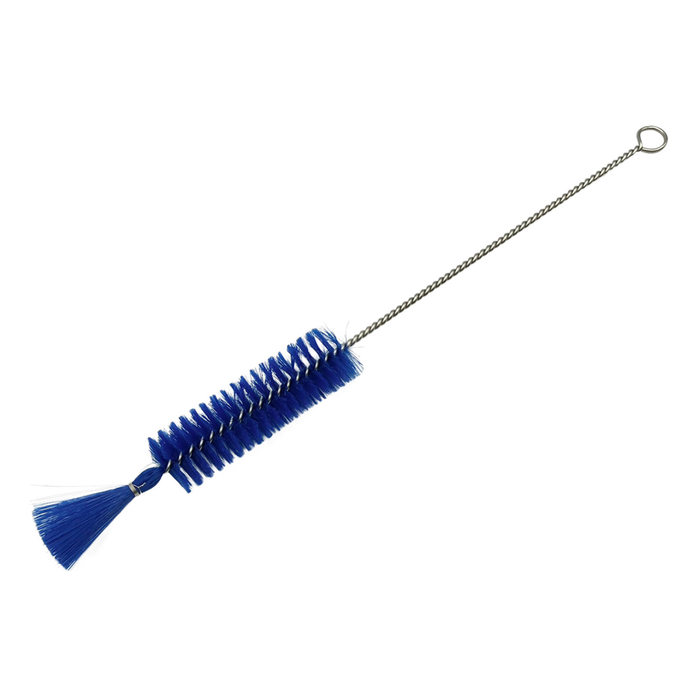 注射器洗浄ブラシ(PBT毛) 青 315×85×φ27mm ABS-S20PB