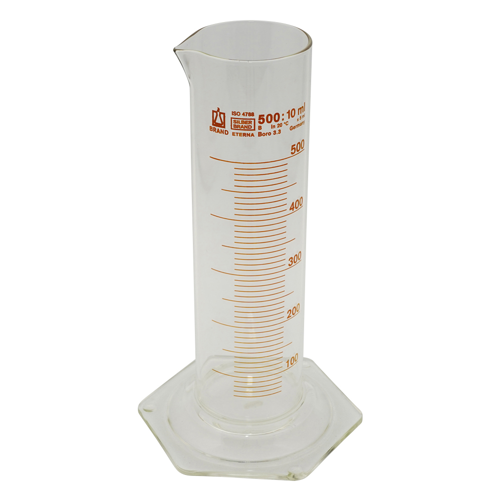 メスシリンダー(太型) 500mL 42054 42054(1本)