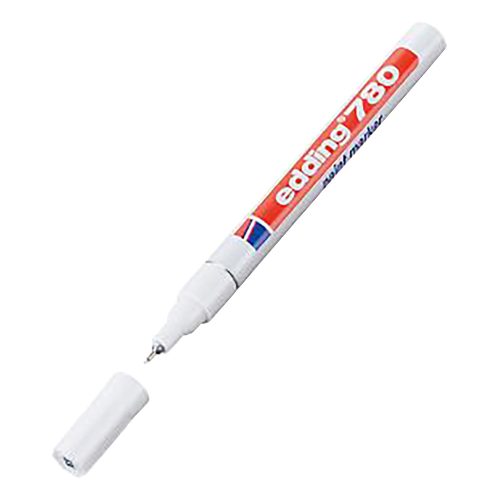 ペイントマーカー(耐熱・耐アセトン) φ0.8mm 白 4-780049
