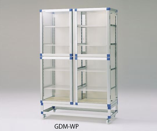 ガス置換デシケーター(マグネットパッキン扉仕様) 強化プラスチック 1152×517×1765mm GDM-WP