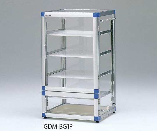 ガス置換デシケーター(マグネットパッキン扉仕様) 強化プラスチック 574×517×1020mm GDM-BG1P