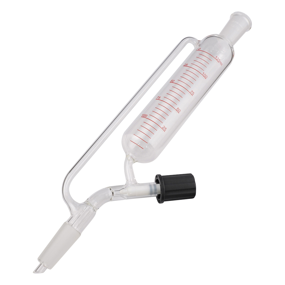 分液ロート(平衡型、ニードルバルブ、目盛付) 125mL SFV125-1938