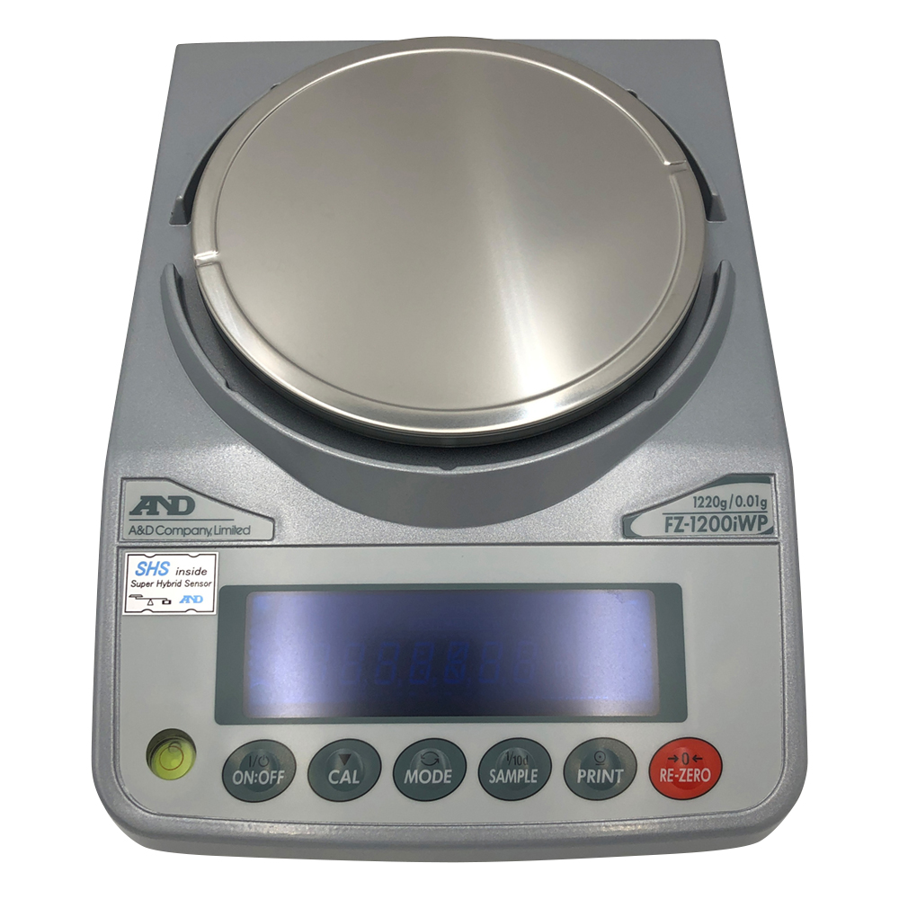 校正用分銅内蔵汎用電子天びん(FZ-Iシリーズ) IP65準拠 1220g FZ-1200iWP