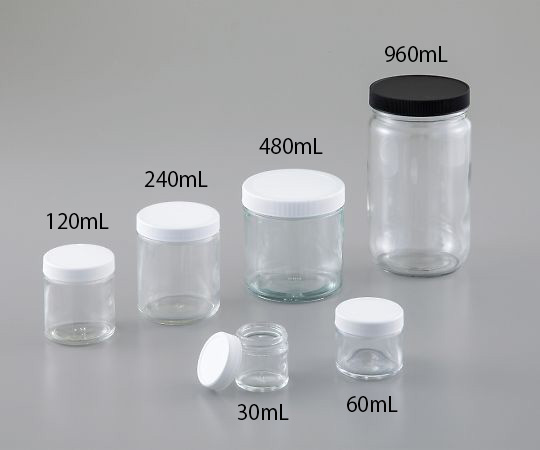 広口ガラス瓶(クリーン処理済) 120mL(24本)