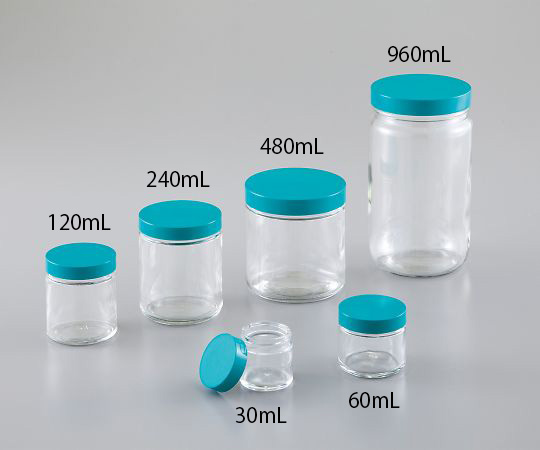広口ガラス瓶(バキューム処理済) 60mL(24本)