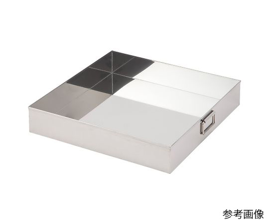 ステンレス大型バット(パタン取手付) 550×550×100mm